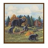Black Bear Shower Curtain