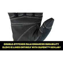 Youngstown Glove 08-3083-10-M Safety Lime Glove Lined with Kevlar Medium