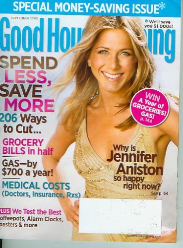 Good Housekeeping September 2008 Jennifer Aniston (Vol. 247 No. 3)