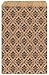 100 Kraft Flat Merchandise Bags with Black Damask Print (8.5x11)
