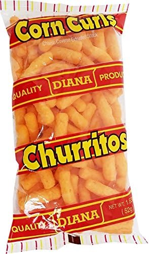 Prodiana Corn Curl Snack 1.83 oz - Churritos (Pack of 12)