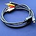 Sony Handycam DCR-SX85, DCR-SX85/E Compatible AV A/V TV-Out Audio Video Cable/cord/lead - 5 Feet Black - Bargains Depot®