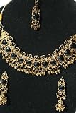Schmuckset Bollywood Sari Collier+Ohrringe+Tika SH358 - Trendofindia