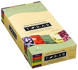 Tzu The T-Bar, Green Tea Nutrition Bar Variety Pack, 14.76-Ounce Unit (Pack of 12)