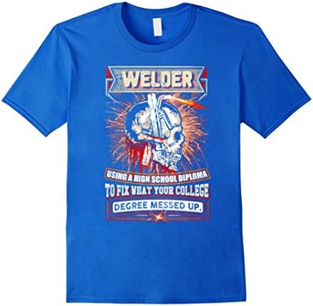 Men's I am a Welder T-Shirt Medium Royal Blue