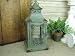 Shabby Cottage Chic Green Lantern