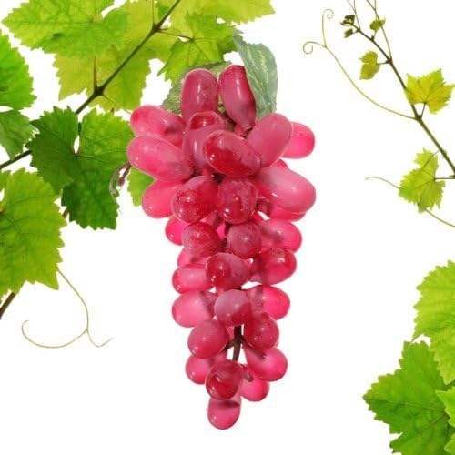 VVhome(TM) Artificial Grapes Decorative Plastic Fake Fruit, 2-pack