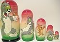 Tom and Jerry 5cp / 3.5-4 in Russian Nesting doll * 4.146