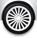 Zoom Produkt-Bild: Radzierblenden Radkappen Radabdeckung 13" Zoll #36 WEIß ABS