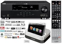 Yamaha RX-V465BL 525 Watt 5-Channel Home Theater Receiver with Yamaha YDS-11SL Universal iPod Dock