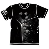 真救世主伝説 北斗の拳 ライダース風七つの傷 Tシャツ  ブラック : サイズ L