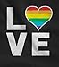 Gay Love - Rainbow Heart Gay & Lesbian Pride Women Tank Top