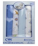 4-Pack Flannel Receiving Blanket by Carter's - pink, one size