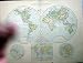 1896 MAP WESTERN EASTERN HEMISPHERES RIVER SYSTEMS