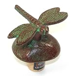 Nature Inspired Dragonfly Cast Brass Cork Wine Bottle Stopper