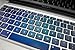 Crocodil Graphics Blue Textured Keyboard Stickers for MacBook Pro 13, 15, 17 and MacBook Air 13