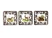Spode Woodland 4-Inch Square Coasters, Set of 6, Birds