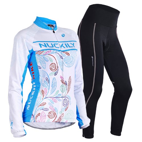 (recommend one size larger)2014 new Fashion Autumn and Winter Women full Long sleeve Team Cycling Jerseys Jersey pants Set tight