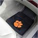 Clemson Tigers Black 2-Piece Vinyl Car Mat Set