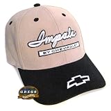 Impala By Chevrolet Hat Cap Khaki black Apparel Clothing by Gregs Automotive LLC
