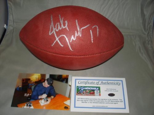 Jake Delhomme Signed Football - Autographed Footballs