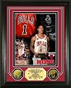 Derrick Rose 2008 09 Nba Rookie Of The Year 24Kt Gold Coin Photo Mint