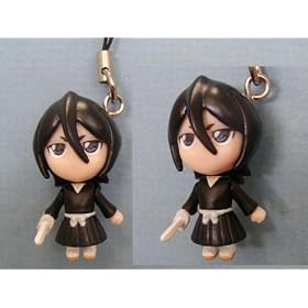 Anime Bleach Figure Cell Phone Strap Keychain Rukia Kuchiki