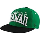 Zephyr Hawaii Warriors Green-Black Superstar Snapback Adjustable Hat