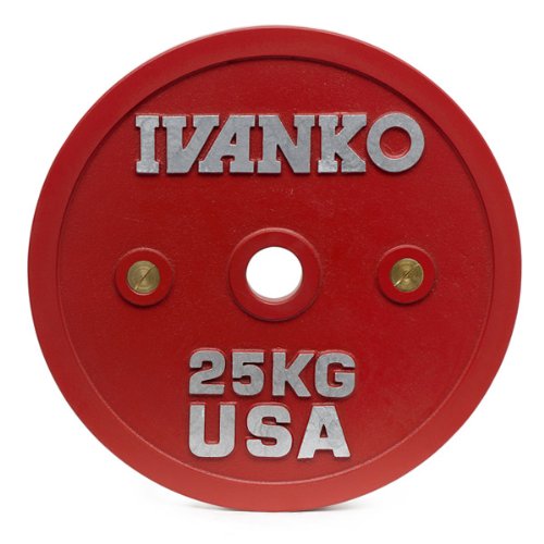Ivanko Cast Iron Machined Painted Calibrated (Powerlifting) Olympic