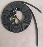 Split Style Reins 5/8 Heavy Weight Beta Biothane Black