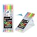 Triplus Fineliner Neon Coloring Pens in Case, 0.3mm, Metal Clad Tip, 6/PK, Assorted