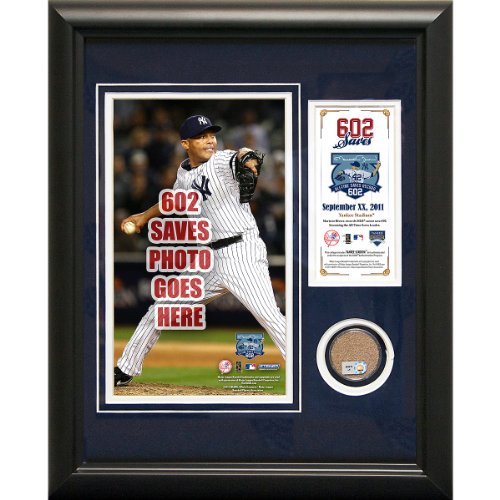 Steiner Sports New York Yankees Mariano Rivera Record Breaking Save (602nd Career Save) 11x14 Mini Dirt Collage