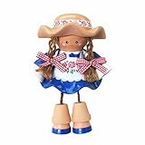 陶器人形 置物 オブジェ テラドールdeco Eri-chan 青色 完成品 Y132