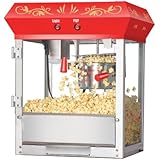 Great Northern Popcorn Red 6 oz. Ounce Foundation Old-Fashioned Movie Theater Style Popcorn Popper