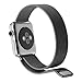 Apple Watch Band,Teslasz? 38mm Mesh Replacement Strap Stainless Steel Milanese Loop Strap Magnetic Buckle Wrist Band for Apple iWatch All Models,Black