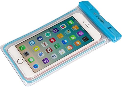 Ark Safe Waterproof Glow-In-The-Dark Cellphone Case | The Best Waterproof Cell Phone Case With Glow-In-The-Dark Feature | Universal Cell Phone Compatibility | iPhone | Android | Samsung Phones | Blue