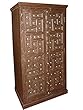 Vintage Hand Carved India Cabinet Teak Rustic Armoire Indian Furniture