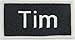 Tim Name Tag Patch Uniform ID Work Shirt Badge Embroidered Iron On Applique