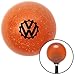 American Shifter 285544 Shift Knob (Black VW Cog 1939 Orange Metal Flake with M16 x 1.5 Insert)