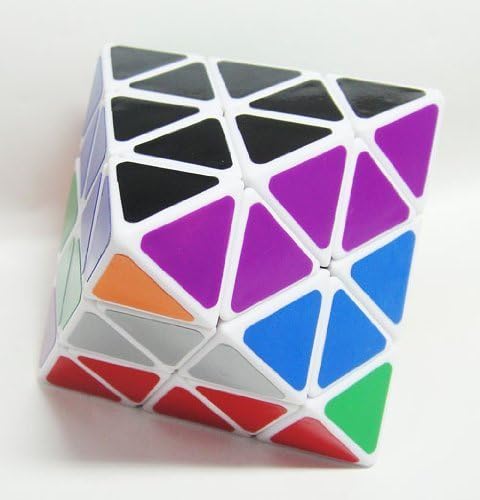 Millionaccessories 8-axis Octahedron Cube Diamond Puzzle White