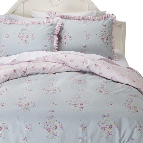 Simply Shabby Chic Faded Paper Rose Duvet Cover Twin