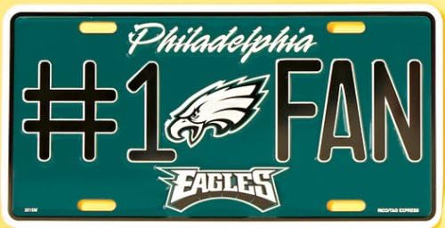 Philadelphia Eagles #1 Fan Metal License Plates