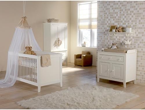 Europe Baby Montana White Cotbed Roomset Package by Europe Baby