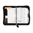 Bonded Leather Organizer Starter Set, 3-3/4 x 6-3/4, Black