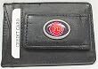 Firefighter Leather Credit Card Holder with ID Window Money Clip