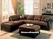 Coaster Fine Furniture 500655l Harlow L Sectional Sofa in Chocolate Microfiber and Dark Brown Faux Leather Coaster Fine Furniture 500655l Harlow L Sectional Sofa in Chocolate Microfiber and Dark Brown Faux Leather