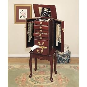 Heirloom Cherry Jewelry Armoire
