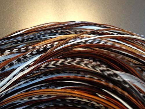 Feather Hair Extensions, 100% Real Rooster Feathers, 100 Long Thin Loose Individual Feathers, By Feather Lily