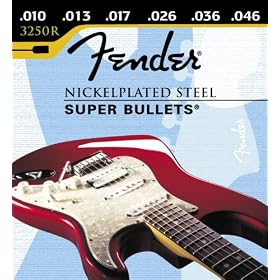 Fender 3250 R 10-46 bala final, guitarra elétrica picadas