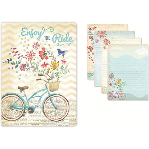 Molly & Rex "Enjoy the Ride" Bicycle Boxed Note Cards (8 Note Cards and